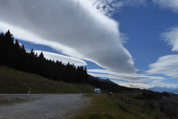Mooie luchten onderweg Nieuw-Zeeland
