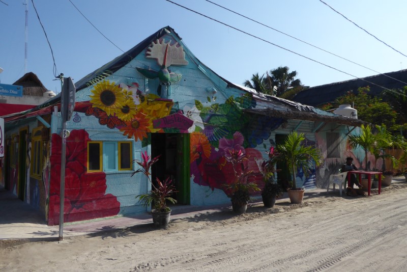 Isla Holbox muurschildering Mexico