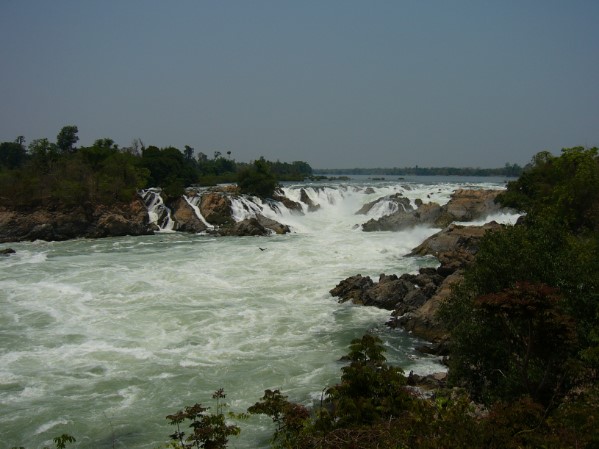 Grote waterval Mekong Laos